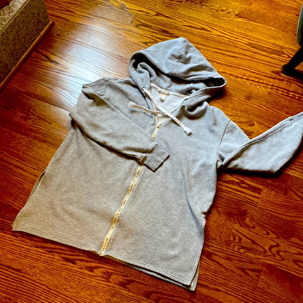 H&M grey longline hoodie